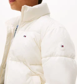 Dunjakker Og Dynejakker|Tommy Hilfiger Dynejakke - Flag - Ivory Silk