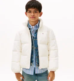 Dunjakker Og Dynejakker|Tommy Hilfiger Dynejakke - Flag - Ivory Silk