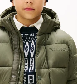 Overgangsjakker|Dunjakker Og Dynejakker|Tommy Hilfiger Dynejakke - Matt and Shine - Pewter Green