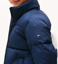 Overgangsjakker|Dunjakker Og Dynejakker|Tommy Hilfiger Dynejakke - Dark Night Navy m. Logo