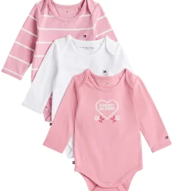 Bodyer|Tommy Hilfiger Gaveæske - Bodyer l/æ - 3-pak - Mystic Pink