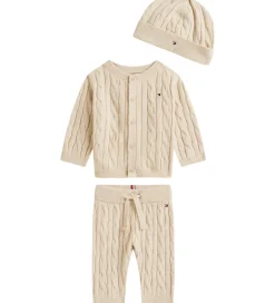 Cardigans|Bukser Og Jeans|Tommy Hilfiger Gaveæske - Bukser/Cardigan/Hue - Strik - Cable -