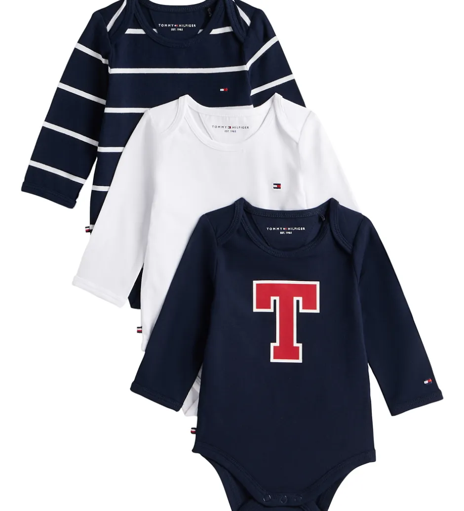 Bodyer|Tommy Hilfiger Gaveæske - Body l/æ 3-pak - Dark Night Navyblue