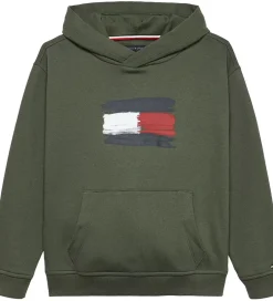 Hættetrøjer|Tommy Hilfiger Hættetrøje - Flag - Pewter Green