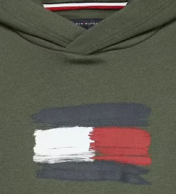 Hættetrøjer|Tommy Hilfiger Hættetrøje - Flag - Pewter Green