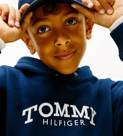Hættetrøjer|Bluser|Tommy Hilfiger Hættetrøje - Monotype - Dark Night Navy
