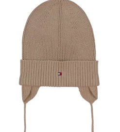 Huer Og Hatte|Tommy Hilfiger Hue - Strik - Malted Milkbrown