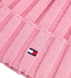 Huer Og Hatte|Tommy Hilfiger Hue - Strik - Mystic Pink