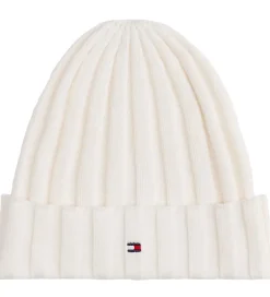 Huer Og Hatte|Tommy Hilfiger Hue - Strik - Ancient White