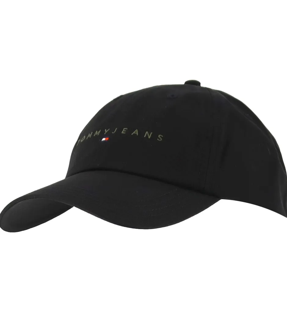 Kasketter|Tommy Hilfiger Kasket - Linear Logo - Sort