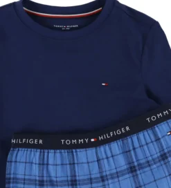 Nattøj|Tommy Hilfiger Nattøj - Preppy Navy/Tonal Check Navy