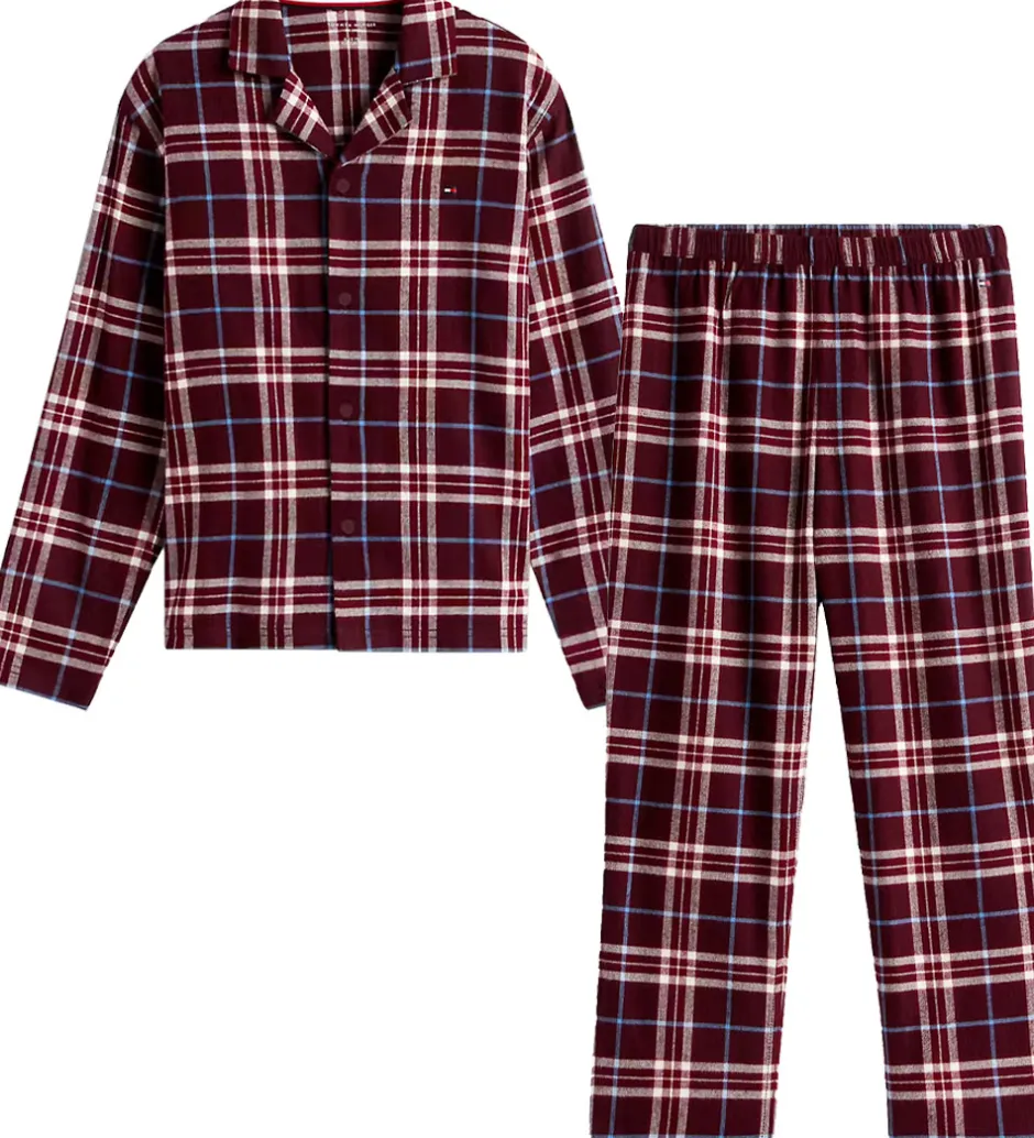 Nattøj|Tommy Hilfiger Nattøj - Straight - Tartan Reiker Burgundyred