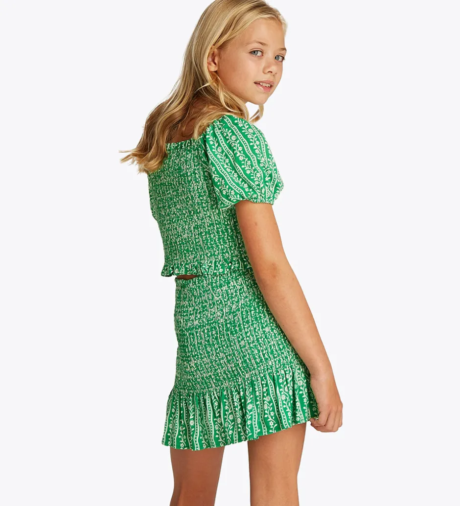 Nederdele|Tommy Hilfiger Nederdel - Printed Smock - Radiant Green