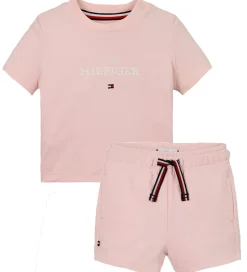 Shorts Og Knickers|Tommy Hilfiger Shortssæt - Monotype - Precious Pink