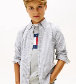 Skjorter|Konfirmationstøj|Tommy Hilfiger Skjorte - Dark Night Navy Stripe