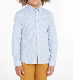 Konfirmationstøj|Tommy Hilfiger Skjorte - Flex Ithaca - Copenhagen Blue/White