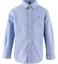 Konfirmationstøj|Tommy Hilfiger Skjorte - Stretch Oxford - Calm Blue