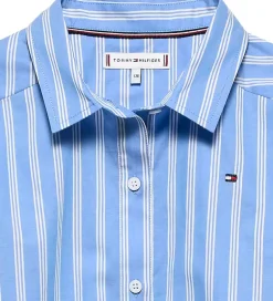 Skjorter|Tommy Hilfiger Skjorte - Stripe - Light Powdery Blue Stripes