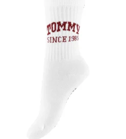 Unisex-Tøj|Strømper|Tommy Hilfiger Strømper - 2-pak - Hvid m. Print