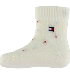 Strømper|Tommy Hilfiger Strømper - 2-pak - Rosa/Hvid m. Print