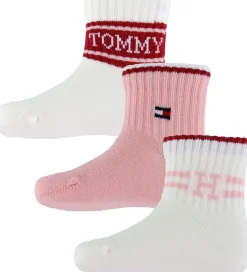 Strømper|Tommy Hilfiger Strømper - 3-pak - Pink/Hvid