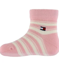 Strømper|Tommy Hilfiger Strømper - 3-pak - Rosa/Hvid
