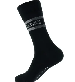 Strømper|Tommy Hilfiger Strømper - 3-pak - Sort m. Grå