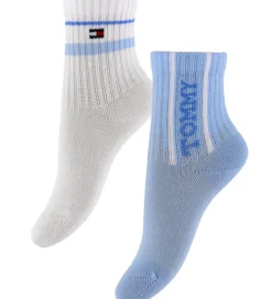 Strømper|Tommy Hilfiger Strømper - 2-pak - Lyseblå/Hvid
