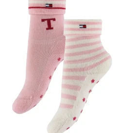 Strømper|Tommy Hilfiger Strømper - 2-pak - Rosa/Hvid