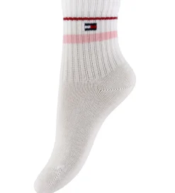 Strømper|Tommy Hilfiger Strømper - 2-pak - Rosa/Hvid