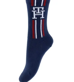 Strømper|Tommy Hilfiger Strømper - 3-pak - Hvid/Navy m. Striber