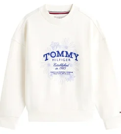 Pigetøj|Sweatshirts|Tommy Hilfiger Sweatshirt - Crew - Ancient White