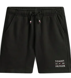 Shorts Og Knickers|Tommy Hilfiger Sweatshorts - Flag - Sort