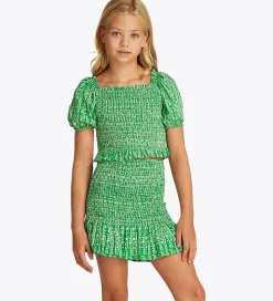 Toppe|Tommy Hilfiger Top - Printed Smock - Radiant Green