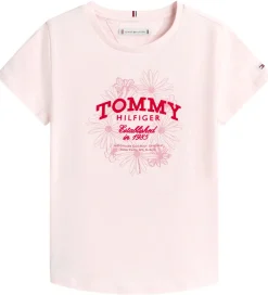 Pigetøj|T-Shirts|Tommy Hilfiger T-shirt - Duchess Pink
