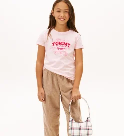 Pigetøj|T-Shirts|Tommy Hilfiger T-shirt - Duchess Pink