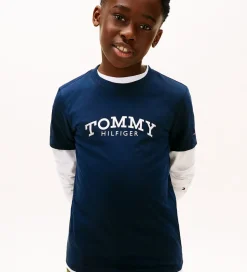 T-Shirts|Tommy Hilfiger T-shirt - Monotype - Dark Night Navy