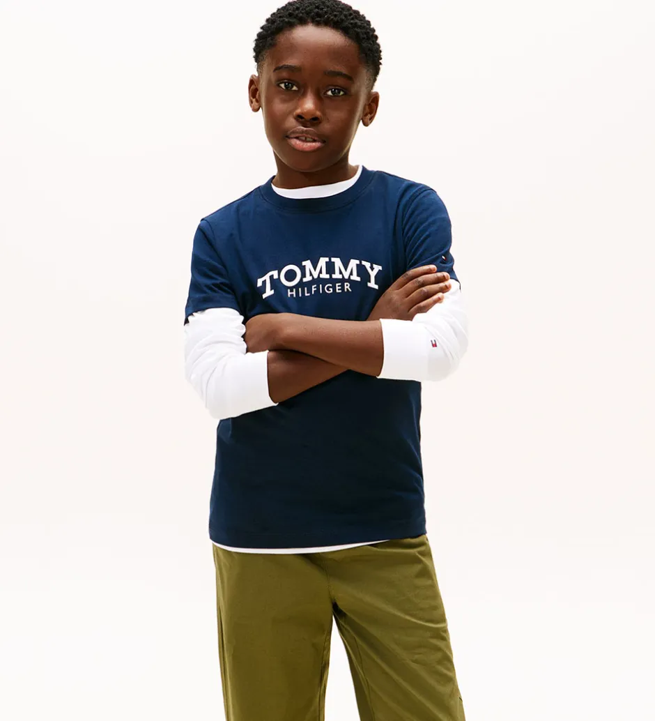 T-Shirts|Tommy Hilfiger T-shirt - Monotype - Dark Night Navy