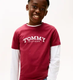 T-Shirts|Tommy Hilfiger T-shirt - Monotype - Rich Cherrry/Purple