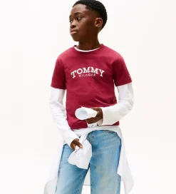 T-Shirts|Tommy Hilfiger T-shirt - Monotype - Rich Cherrry/Purple