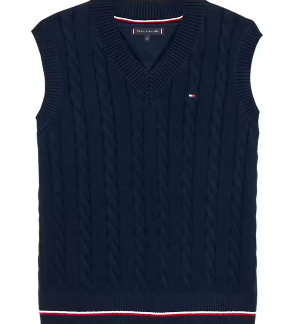 Veste|Tommy Hilfiger Vest - Strik - Dark Night Navy