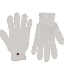 Handsker Og Luffer|Tommy Hilfiger TommyHilfiger Handsker - Strik - Ancient White