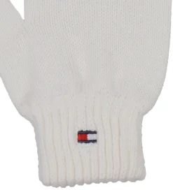 Handsker Og Luffer|Tommy Hilfiger TommyHilfiger Handsker - Strik - Ancient White