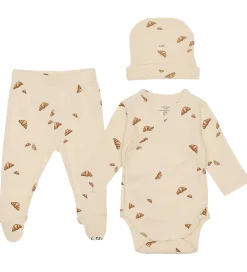 Bodyer|VACVAC Gaveæske - Bukser m. Fødder/Hue/Body l/æ - Rib - Croissan