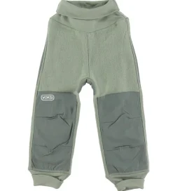 Fleece|Voksi Bukser - Uld - Støvet Grøn