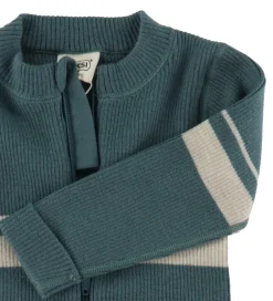 Striktrøjer|Voksi Cardigan - Uld - Sea Green