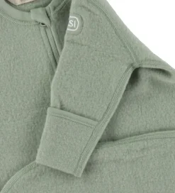 Fleece|Voksi Sovepose m. Ærmer - Uld - Støvet Grøn