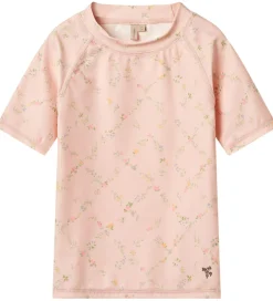 Badetøj|Wheat Badebluse - UV40+ - Jackie - Powder Checked Flowers