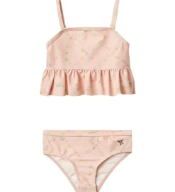 Badetøj|Wheat Bikini - UV40+ - Lærke - Powder Checked Flowers