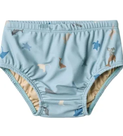 Badetøj|Wheat Blebadebukser - Philip - UV40+ - Soft Blue Sea Life